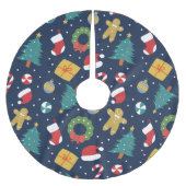 すてきクリスマスツリースカート ブラッシュドポリエステルツリースカート (正面)