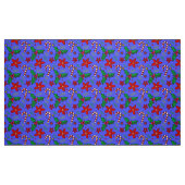 すてきクリスマスポインセチアHolly Candy Cane生地 ファブリック (ファットクウォーター)