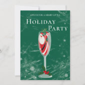 すてきクリスマス応援サンタシャンパンホリデー 招待状 (正面)