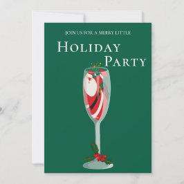 すてきクリスマス応援サンタシャンパンホリデー 招待状