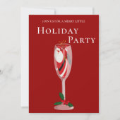 すてきクリスマス応援サンタシャンパンホリデー 招待状 (正面)