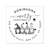 すてきクリスマス格言ファミリー差出人住所 セルフインキングスタンプ (デザイン)