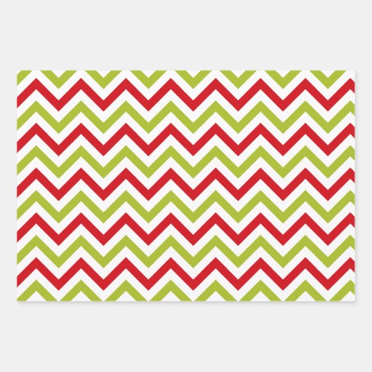 すてきクリスマス赤と緑の休日 ラッピングペーパーシート (正面2)