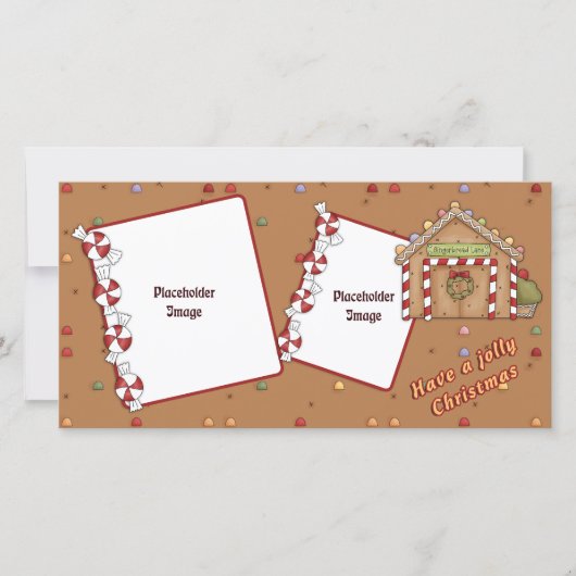 すてきクリスマス – ジンジャーブレッドハウス シーズンカード (正面)