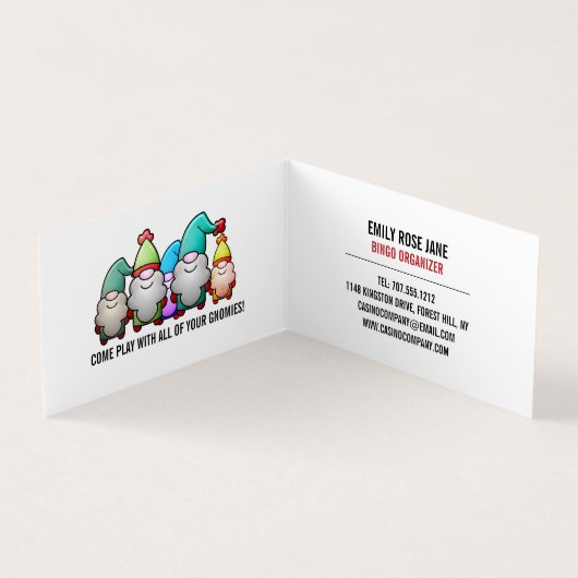 すてきクリスマス、ビンゴマネージャ詳細 名刺 (内部)