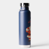 すてきサンタクロースとメリークリスマス文字 ウォーターボトル (右面)