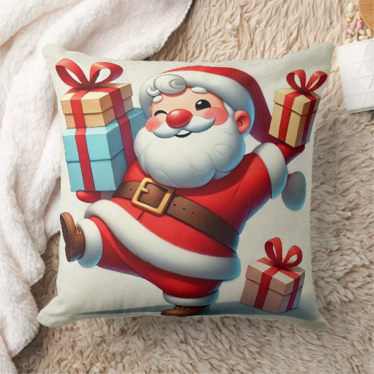 すてきサンタクロースの持ち物ギフトボックス クッション (ブランケット)