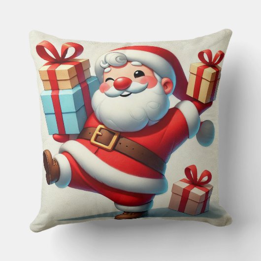 すてきサンタクロースの持ち物ギフトボックス クッション (裏面)