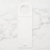 すてきサンタシャンパンの冬のクリスマス応援 ボトルネックタグ (裏面)