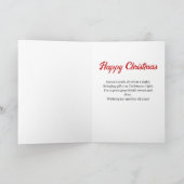 すてきサンタin煙突素晴らし孫クリスマス シーズンカード (内部)