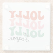 すてきシーすてきンレトロホリデータイポグラフィ ガラスコースター (裏面)