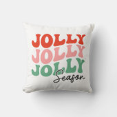 すてきシーすてきンレトロホリデータイポグラフィ クッション (正面)