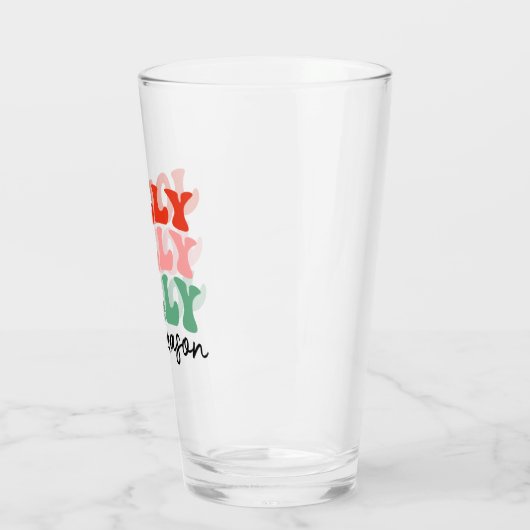 すてきシーすてきンレトロホリデータイポグラフィ タンブラーグラス (左)