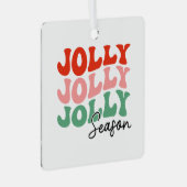 すてきシーすてきンレトロホリデータイポグラフィ メタルオーナメント (正面右)