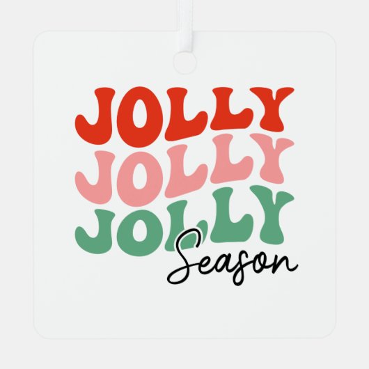 すてきシーすてきンレトロホリデータイポグラフィ メタルオーナメント (裏面)