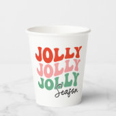 すてきシーすてきンレトロホリデータイポグラフィ 紙コップ (裏面)