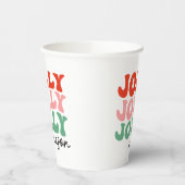 すてきシーすてきンレトロホリデータイポグラフィ 紙コップ (左)