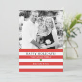 すてきストライプPhoto Chrimas Greeting シーズンカード (スタンド正面)