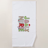 すてきナース、ハロウィンクラシックTシャツ ビーチタオル (正面)