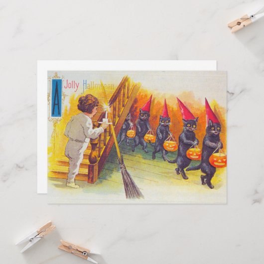 すてきハロウィン カード (正面/裏面インサイチュ)