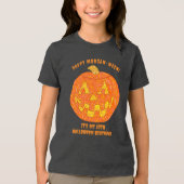 すてきハロウィーンのカボチャのちょうちんかわいいキッズハロウィーン誕生日 トライブレンドTシャツ (正面)
