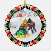 すてきフェスティバルカスタムクリスマス写真写真枠 セラミックオーナメント (裏面)