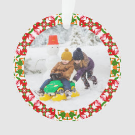 すてきフェスティバルレッドクリスマスフォト写真フレーム オーナメント