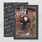 すてき休日パター独身のン写真休日 シーズンカード (正面/裏面)