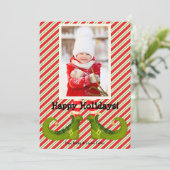すてき小妖精や小人脚フォトハッピー シーズンカード (スタンド正面)