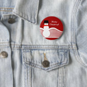 すてき雪だるまカスタマイズ可能ボタン 缶バッジ (インサイチュ)