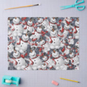 すてき雪だるまティッシュペーパー 薄葉紙 (クラフト)