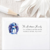 すてき雪だるま差出人住所 ラベル (インサイチュ)