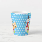 すてき雪だるま カフェラテマグ (正面)