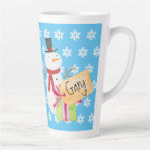 すてき雪だるま カフェラテマグ (右)