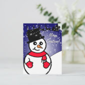 すてき雪だるま シーズンポストカード (スタンド正面)