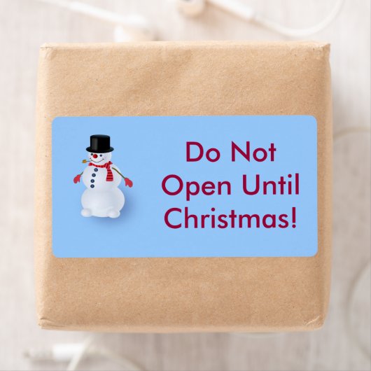 すてき雪だるま ラベル (インサイチュ)