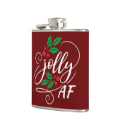 すてきAFクリスマスホリーアルコール飲料ユーモア フラスク (左)