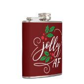 すてきAFクリスマスホリーアルコール飲料ユーモア フラスク (右)