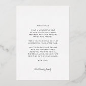 すてきGroovy波赤クリスマス金ゴールド 箔シーズンカード (裏面)