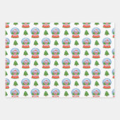 すてきJumbos Elephantをテーマにしたクリスマス ラッピングペーパーシート (正面2)