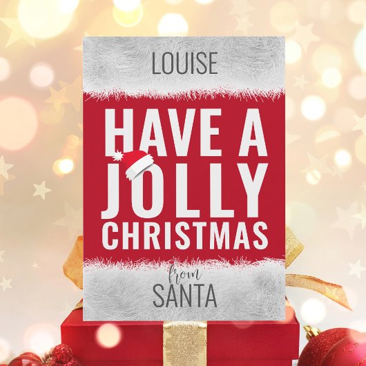 すてきSanta Non Photo Holiday Cardからのクリスマス シーズンカード