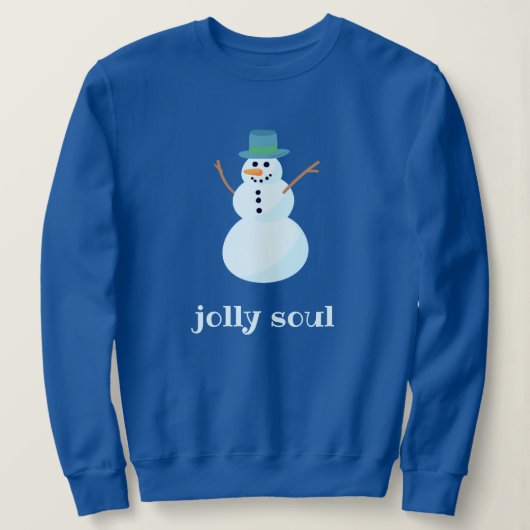 "すてきSoul"雪だるまSweatshirt スウェットシャツ (デザイン正面)