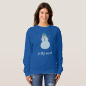 "すてきSoul"雪だるまSweatshirt スウェットシャツ (正面フル)