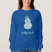 "すてきSoul"雪だるまSweatshirt スウェットシャツ (正面)
