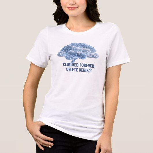すでに曇っている！消せない！ トライブレンドＴシャツ (正面)