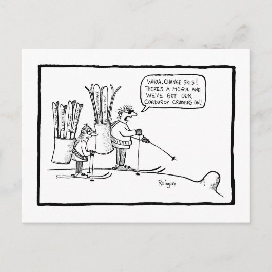 すねを変える ポストカード (正面)