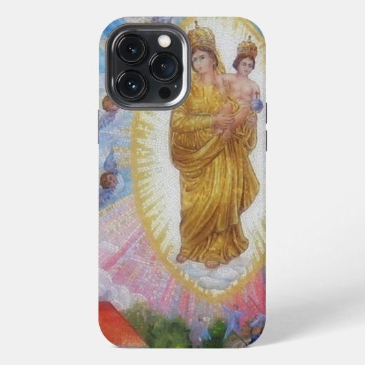 すばやい助けの聖母 iPhoneケース (裏面)