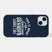 すばらしいおじいちゃんの贈り物 iPhone 15ケース (裏面横)