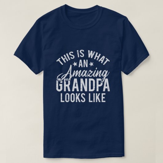 すばらしいおじいちゃんの顔 Tシャツ (デザイン正面)