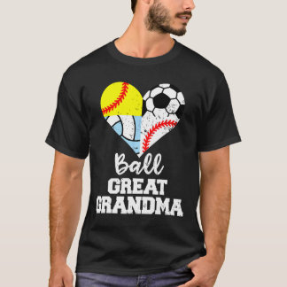 すばらしいおばあちゃんサッカーソフトボール Tシャツ